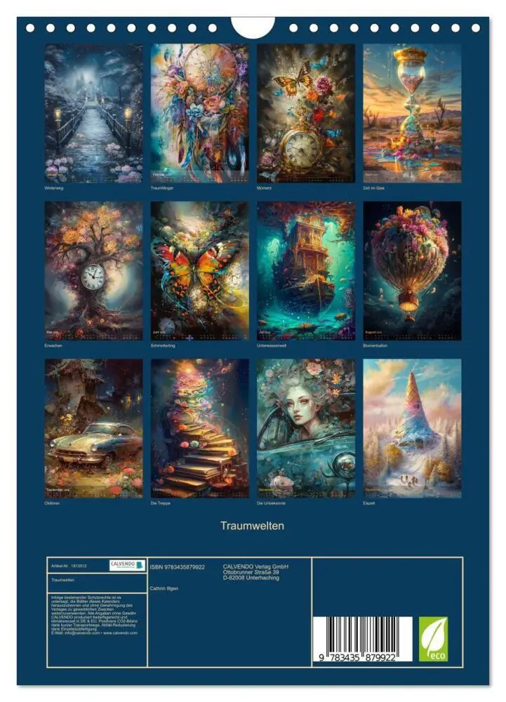 Bild: 9783435879922 | Traumwelten (Wandkalender 2025 DIN A4 hoch), CALVENDO Monatskalender