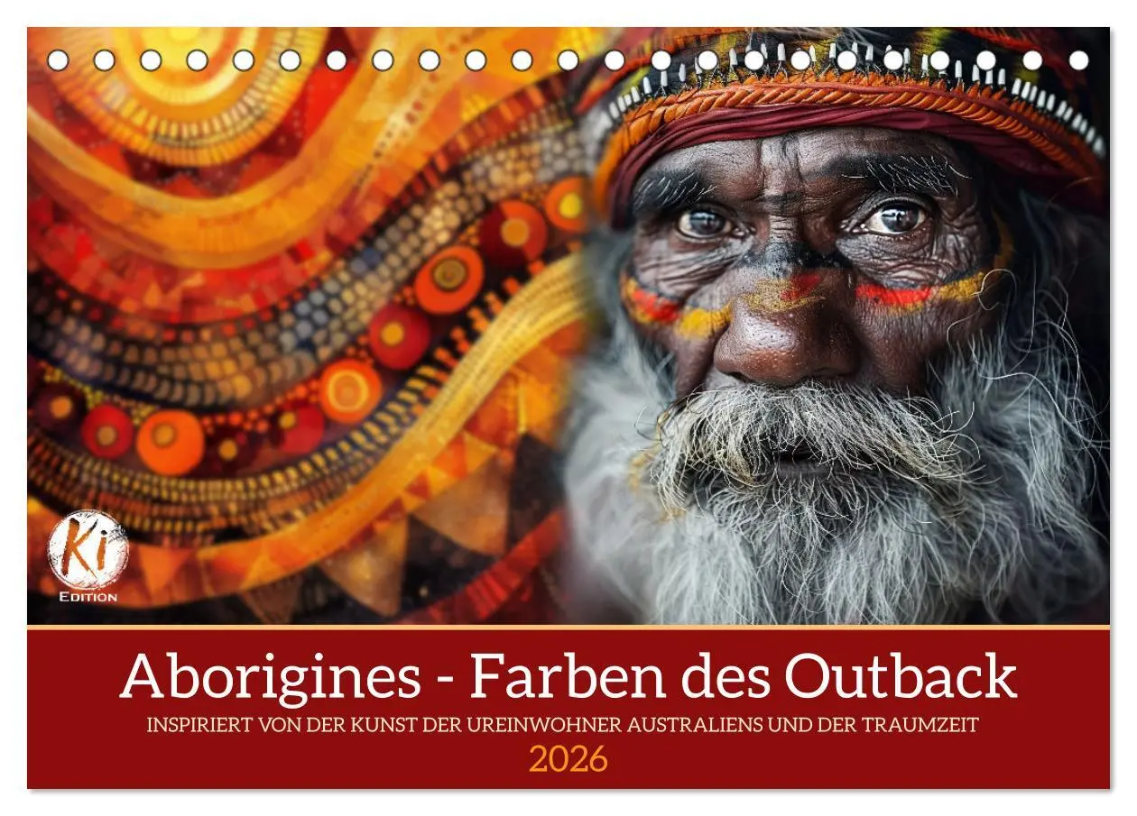 Cover: 9783457419922 | Aborigines - Farben des Outback (Tischkalender 2026 DIN A5 quer),...