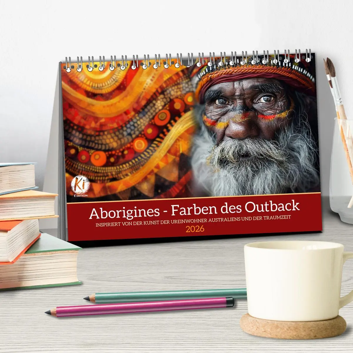Bild: 9783457419922 | Aborigines - Farben des Outback (Tischkalender 2026 DIN A5 quer),...