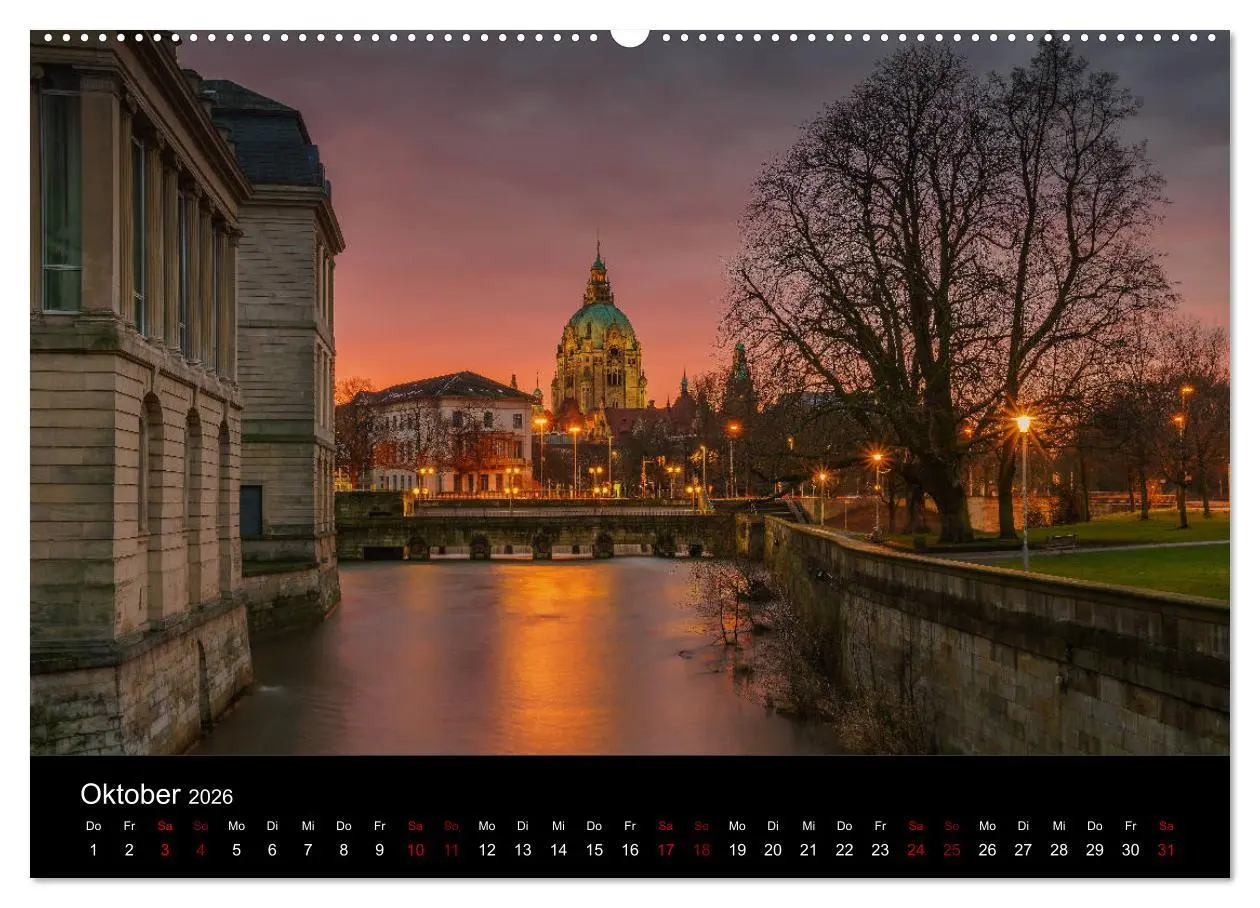 Bild: 9783457899922 | Hannover bei Nacht 2026 (Wandkalender 2026 DIN A2 quer), CALVENDO...