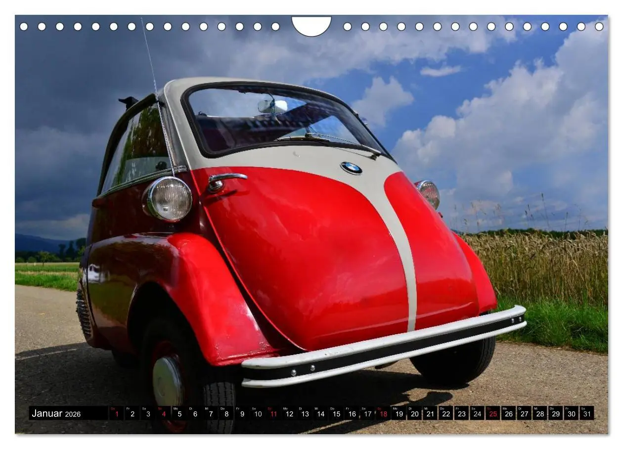 Bild: 9783516129922 | BMW Isetta - Die Knutschkugel (Wandkalender 2026 DIN A4 quer),...