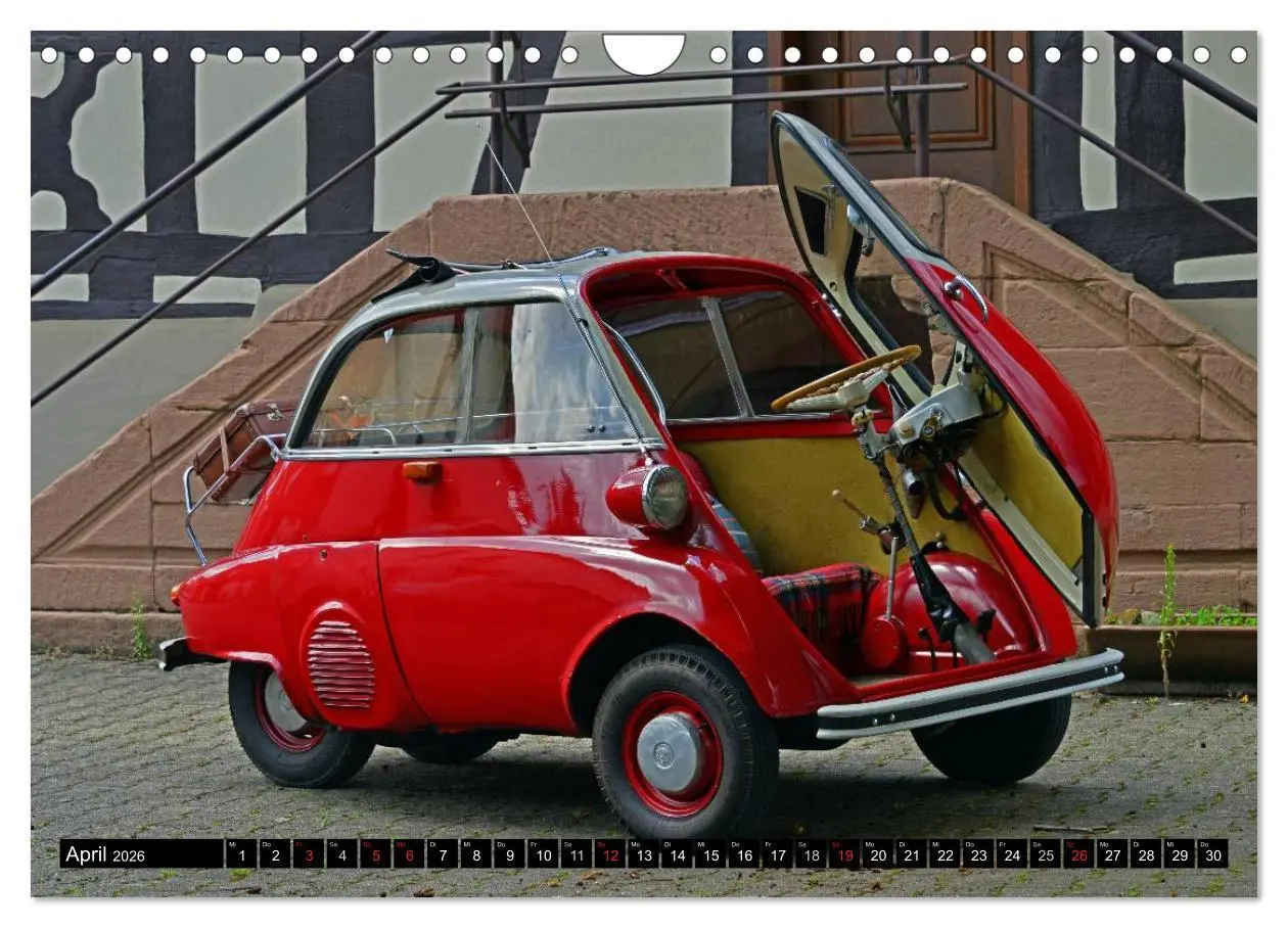 Bild: 9783516129922 | BMW Isetta - Die Knutschkugel (Wandkalender 2026 DIN A4 quer),...