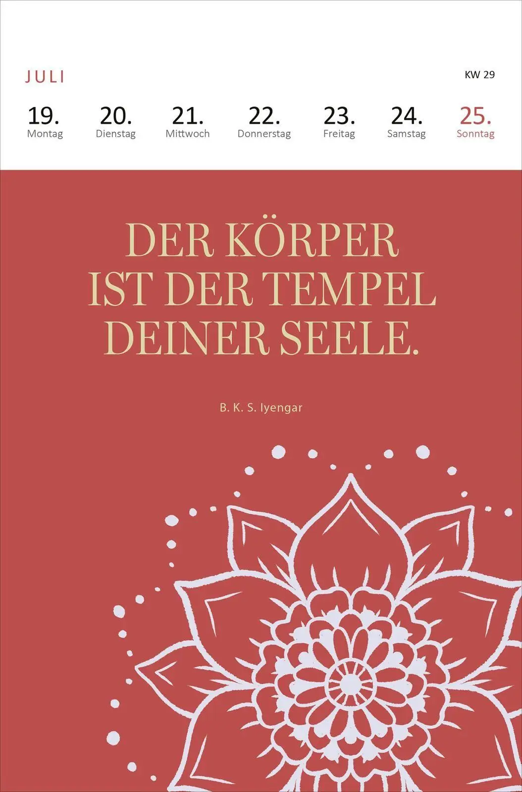 Bild: 4014489140023 | Wochenkalender Yogaglück 2027 | Kalender | 27 S. | Deutsch | 2027
