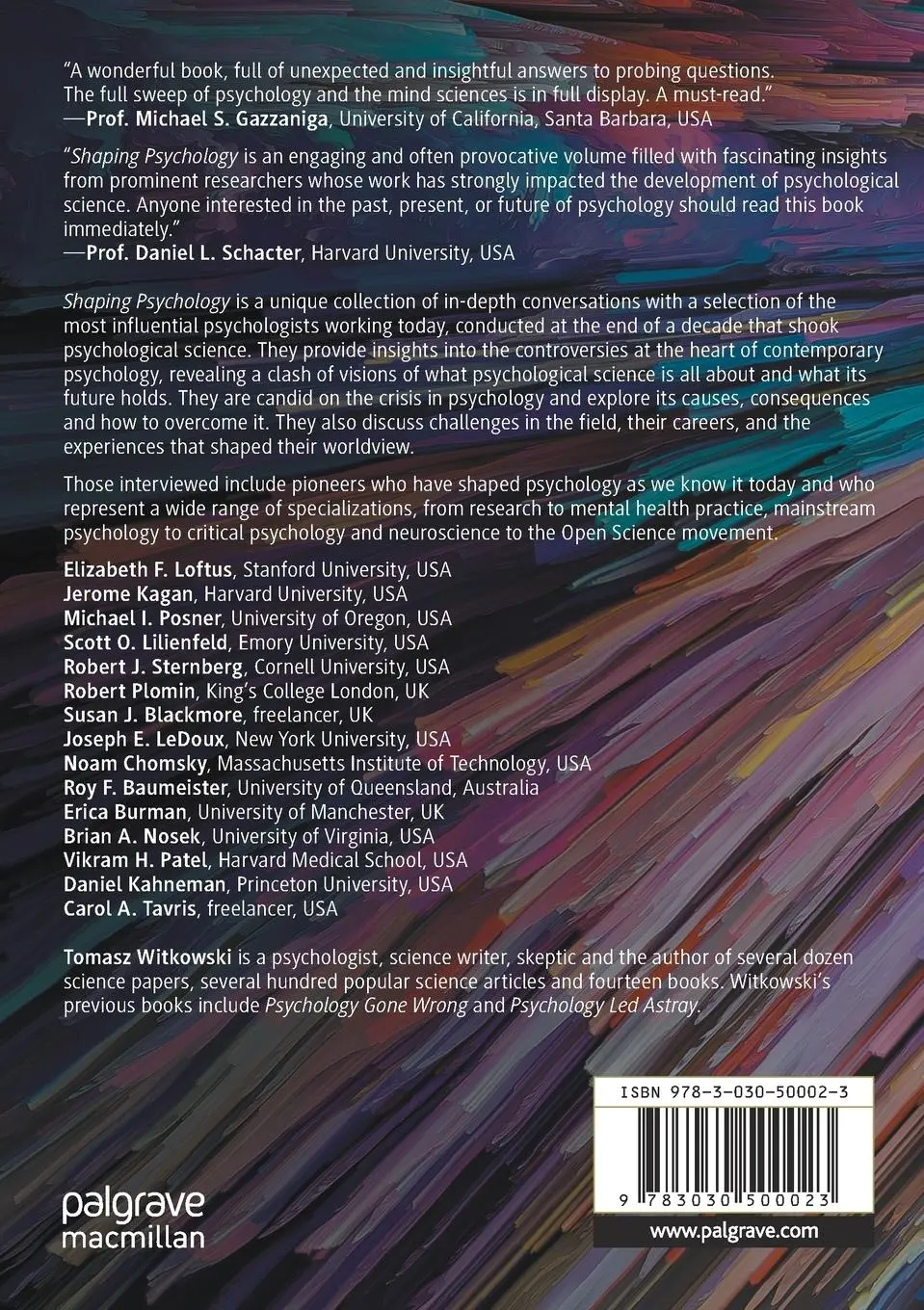 Rückseite: 9783030500023 | Shaping Psychology | Tomasz Witkowski | Taschenbuch | viii | Englisch