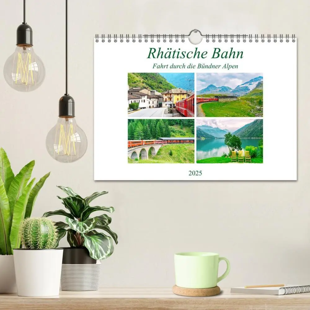 Bild: 9783435200023 | Rhätische Bahn - Fahrt durch die Bündner Alpen (Wandkalender 2025...