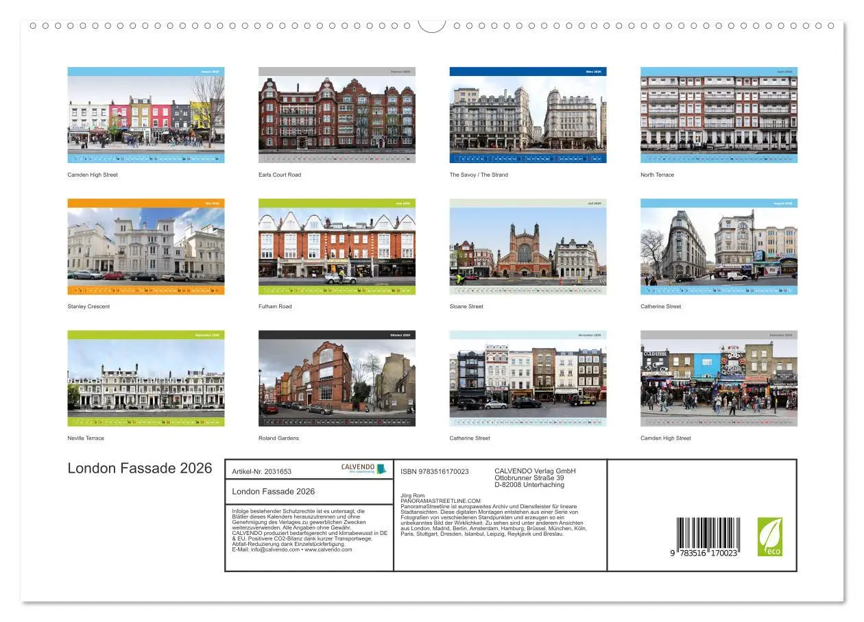 Bild: 9783516170023 | London Fassade 2026 (hochwertiger Premium Wandkalender 2026 DIN A2...