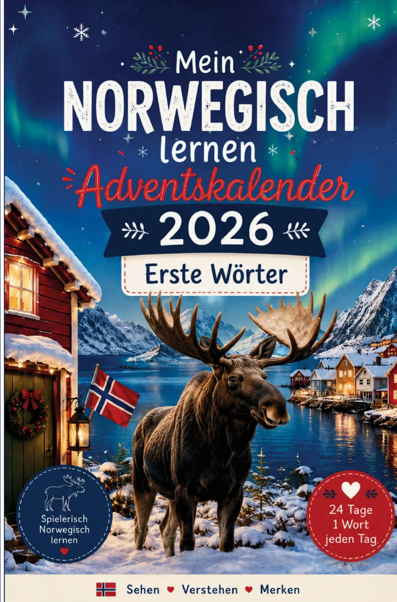 Cover: 9783676320023 | Mein Norwegisch lernen Adventskalender 2026 - Erste Wörter | Breckmann