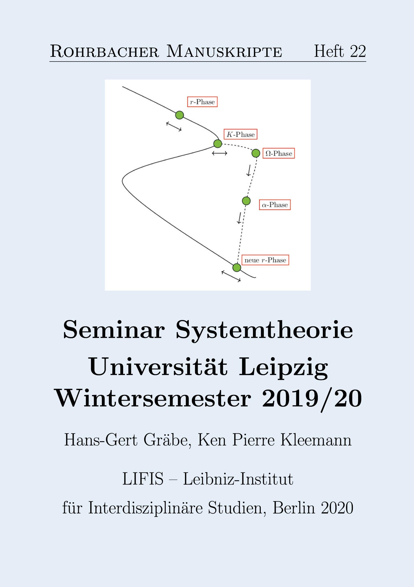 Cover: 9783752620023 | Seminar Systemtheorie | Universität Leipzig, Wintersemester 2019/20