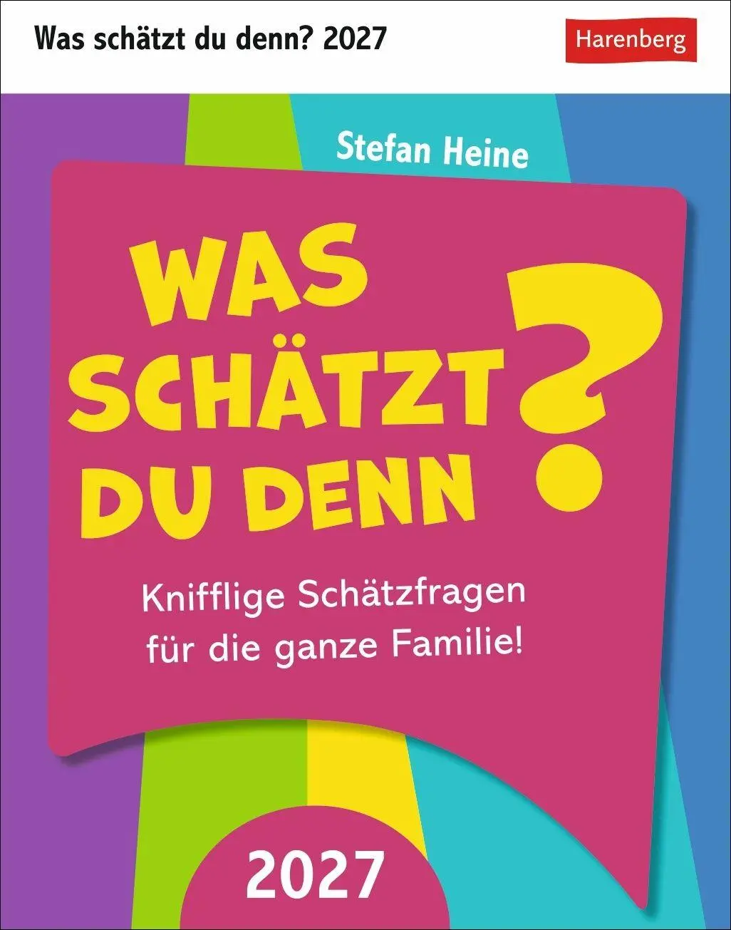 Cover: 9783840040023 | Was schätzt du denn? Tagesabreißkalender 2027 - Knifflige...