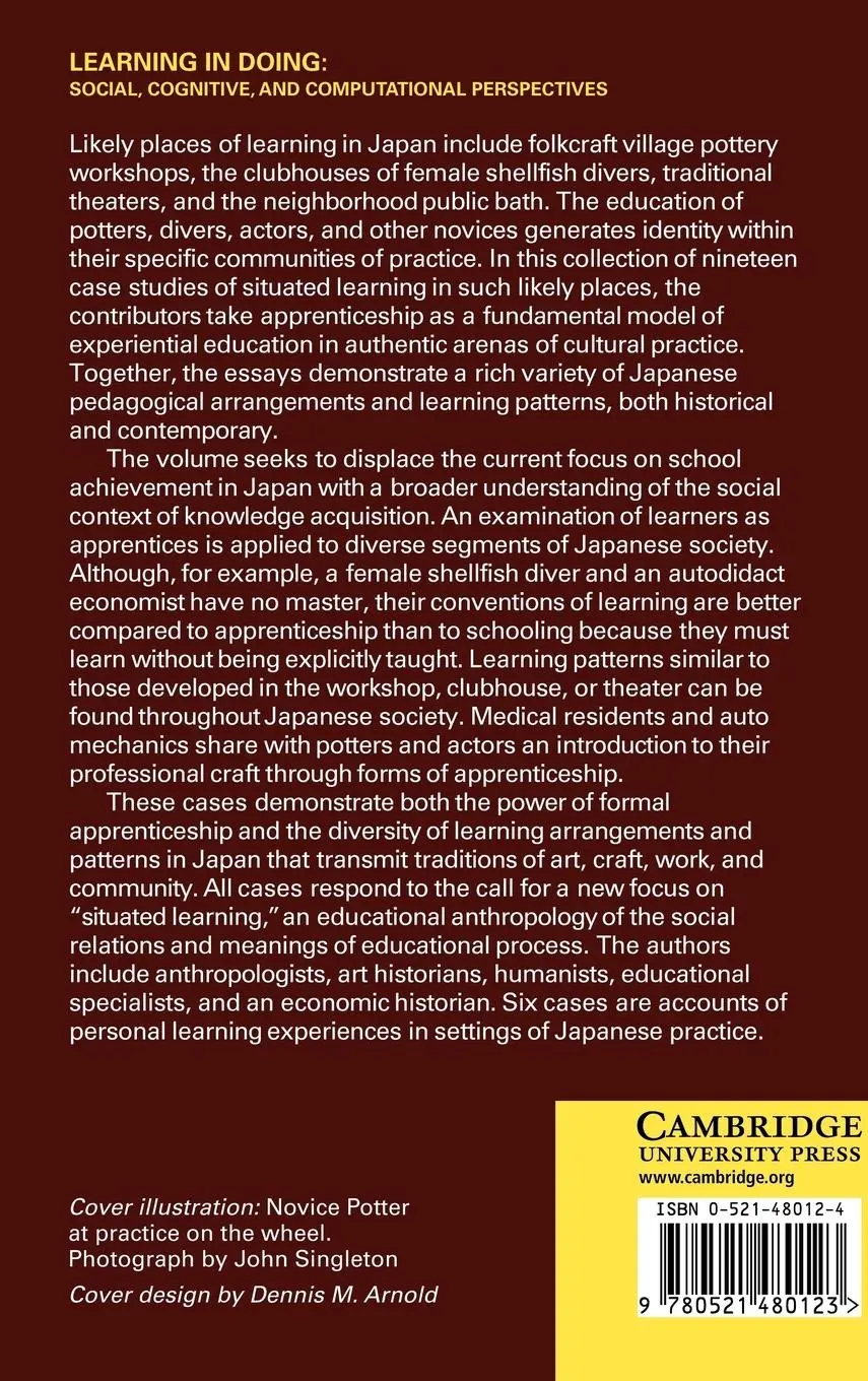 Rückseite: 9780521480123 | Learning in Likely Places | Varieties of Apprenticeship in Japan
