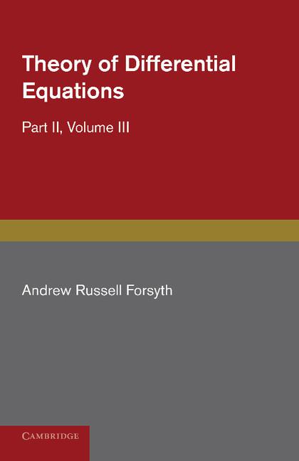 Cover: 9781107630123 | Theory of Differential Equations | Ordinary Equations, Not Linear