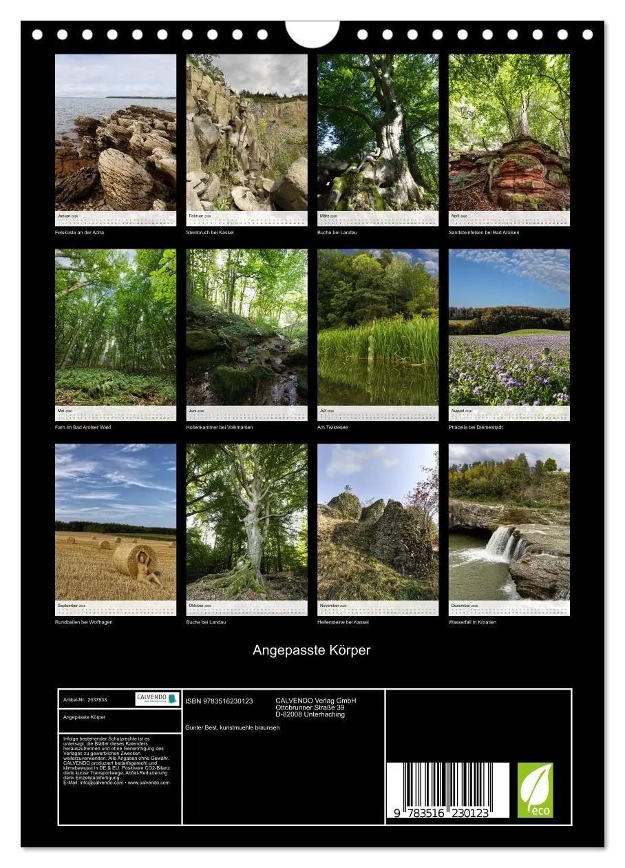 Bild: 9783516230123 | Angepasste Körper (Wandkalender 2026 DIN A4 hoch), CALVENDO...