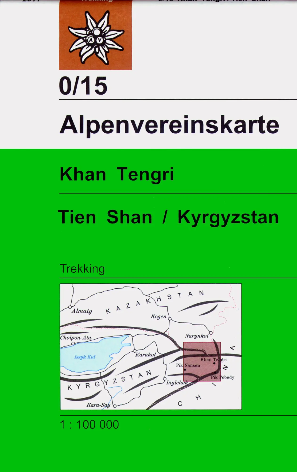 Cover: 9783937530123 | DAV Alpenvereinskarte 0/15 Khan Tengri, Tien Shan / Kyrgyzstan 1 :...