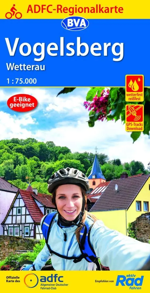 Cover: 9783969900123 | BVA ADFC Regionalkarte Vogelsberg Wetterau 1:75.000 | (Land-)Karte