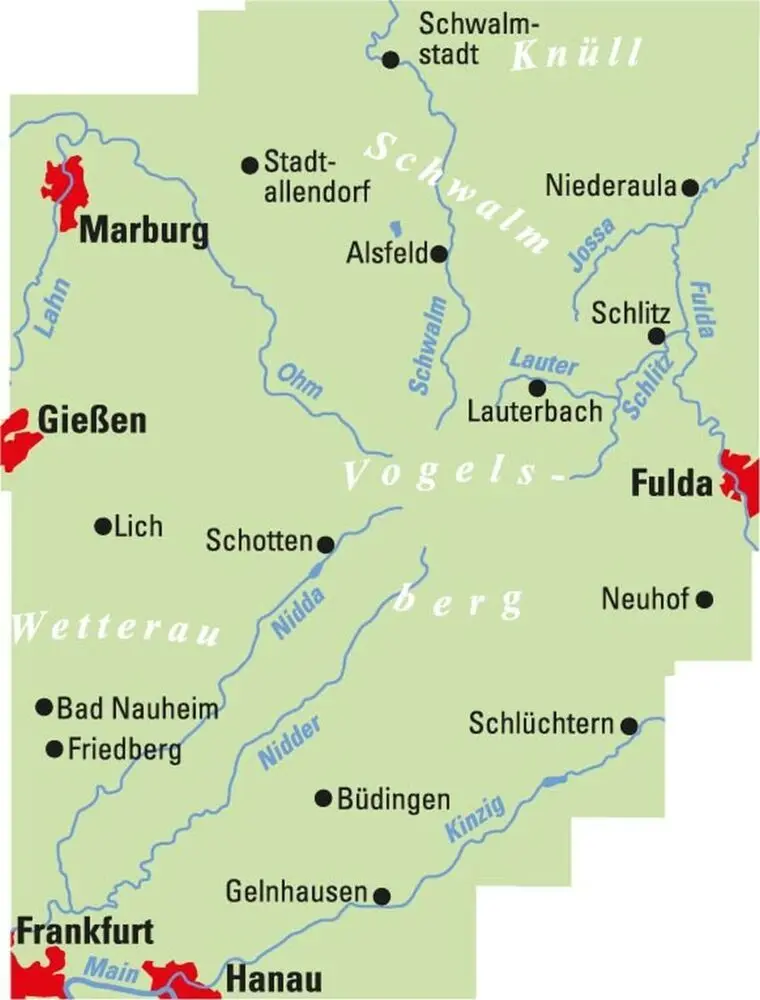 Bild: 9783969900123 | BVA ADFC Regionalkarte Vogelsberg Wetterau 1:75.000 | (Land-)Karte