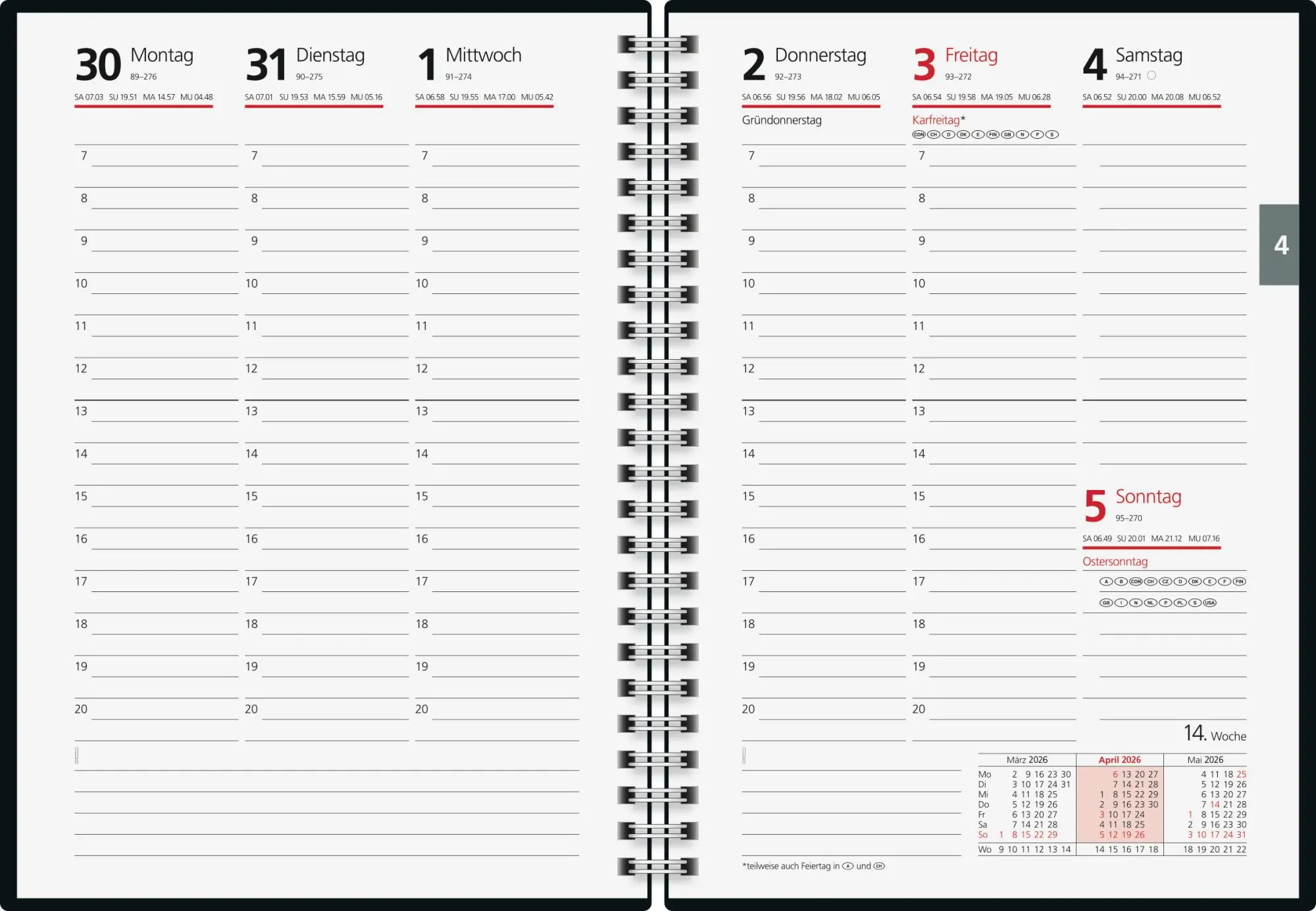Bild: 4003273790223 | rido/idé 7021007046 Buchkalender Mod. futura 2 2026 A5, Papier, petrol