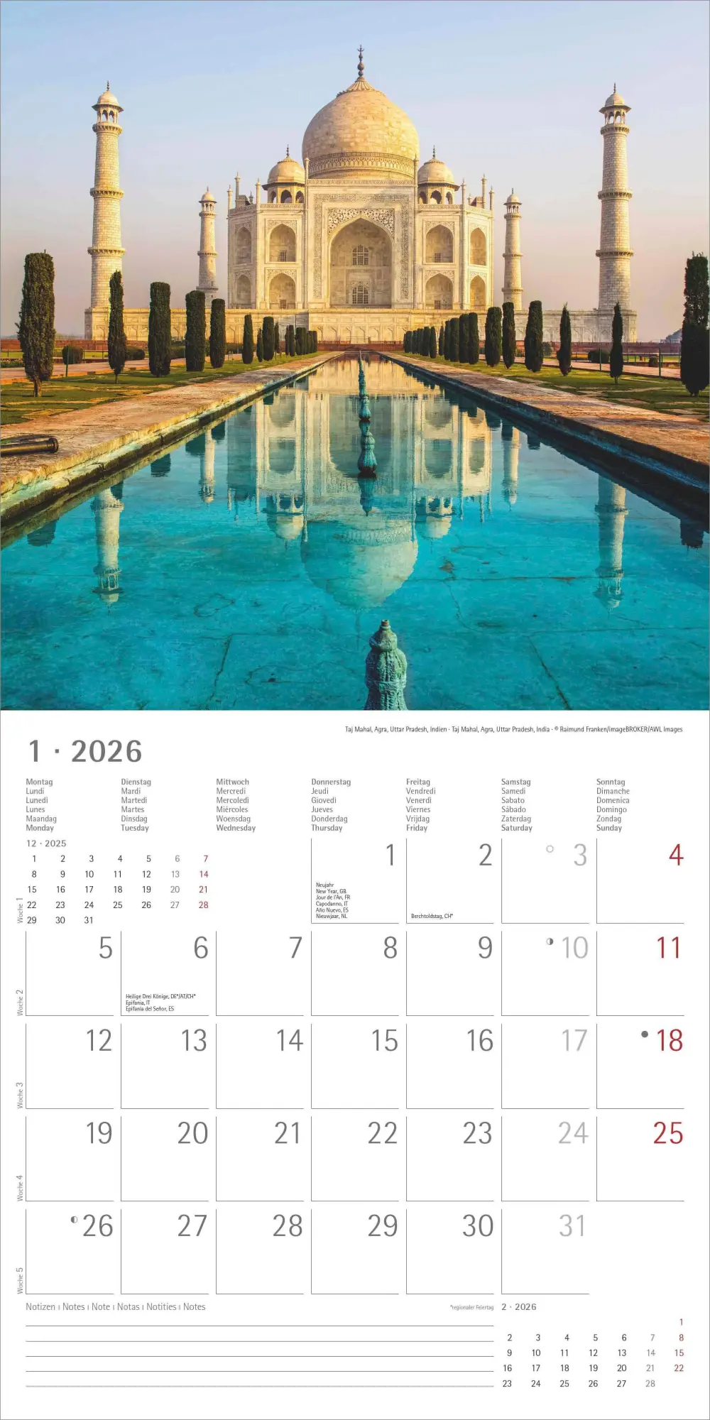 Bild: 4069095000223 | Alpha Edition - Wunder unserer Welt 2026 Broschürenkalender,...