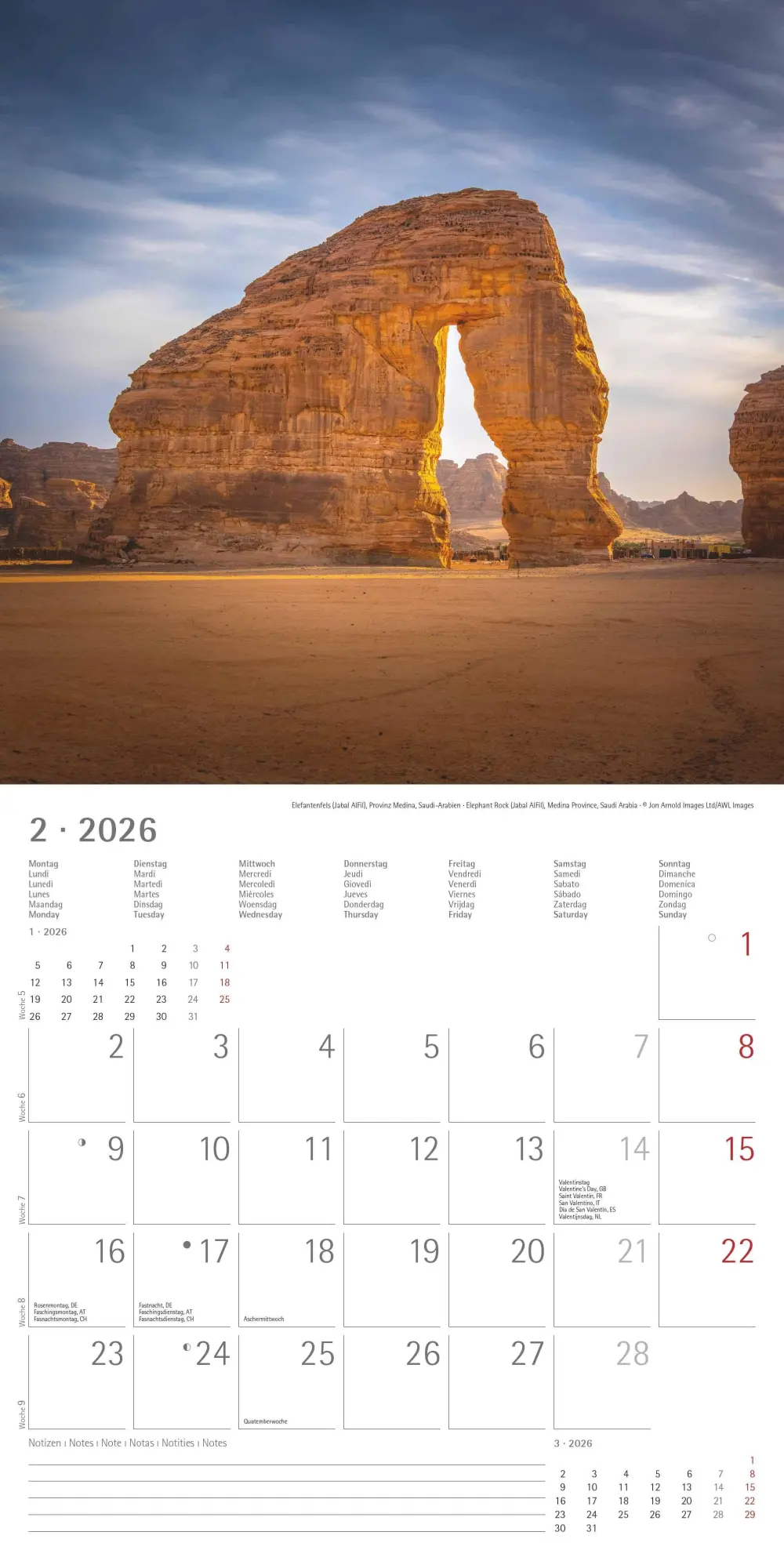 Bild: 4069095000223 | Alpha Edition - Wunder unserer Welt 2026 Broschürenkalender,...