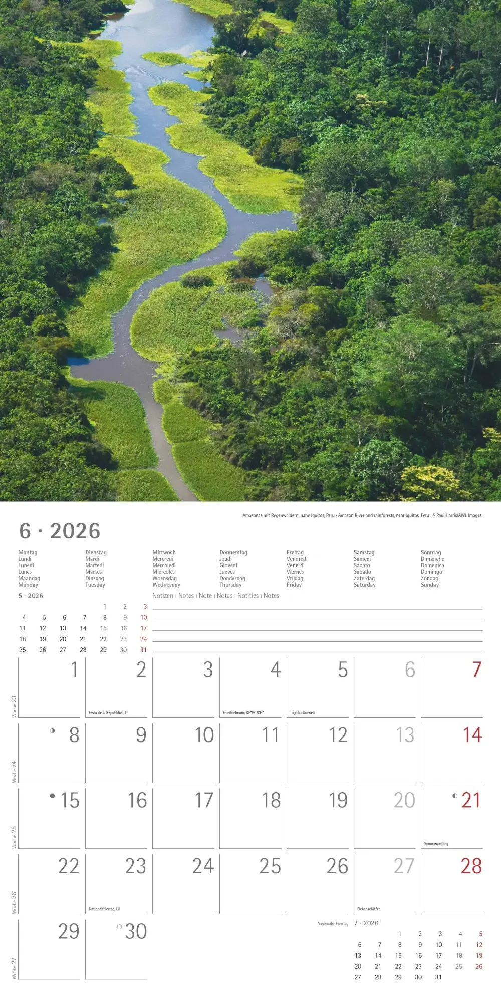 Bild: 4069095000223 | Alpha Edition - Wunder unserer Welt 2026 Broschürenkalender,...