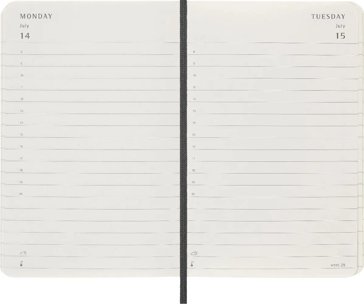 Bild: 8056999270223 | Moleskine 12 Monate Tagesnotizkalender 2025, P/A6 | Buch | 400 S.