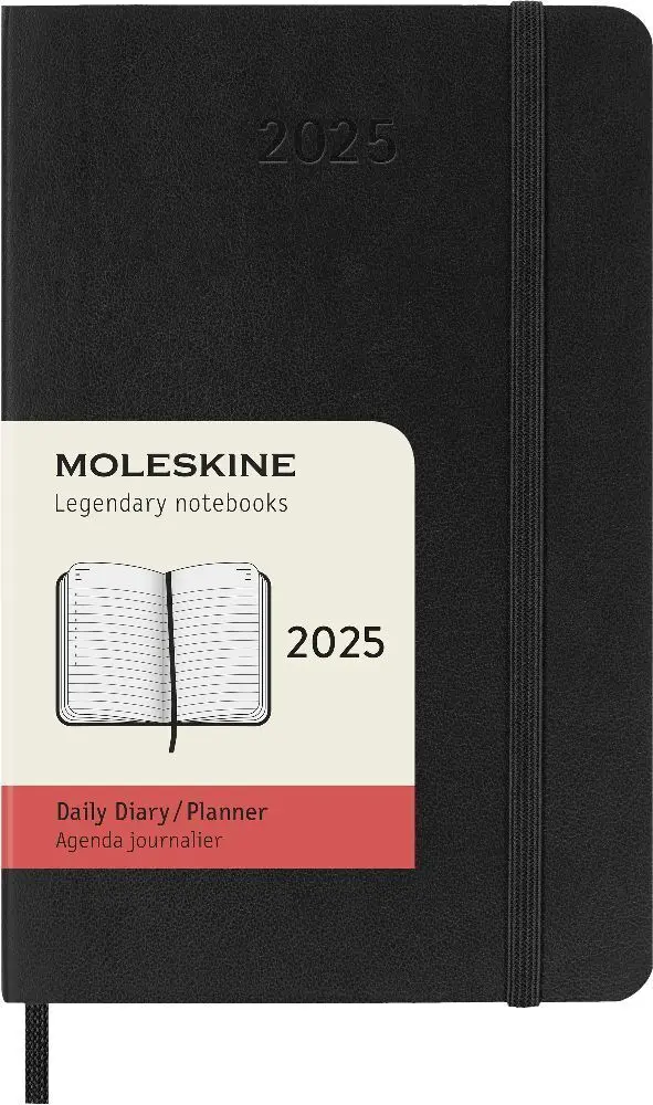 Bild: 8056999270223 | Moleskine 12 Monate Tagesnotizkalender 2025, P/A6 | Buch | 400 S.