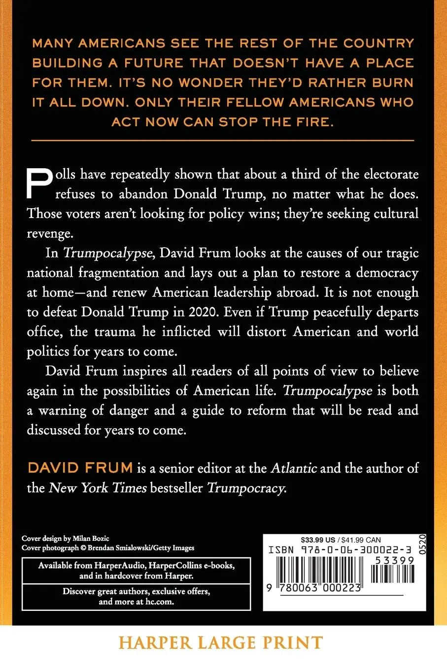 Rückseite: 9780063000223 | Trumpocalypse LP | David Frum | Taschenbuch | Kartoniert / Broschiert
