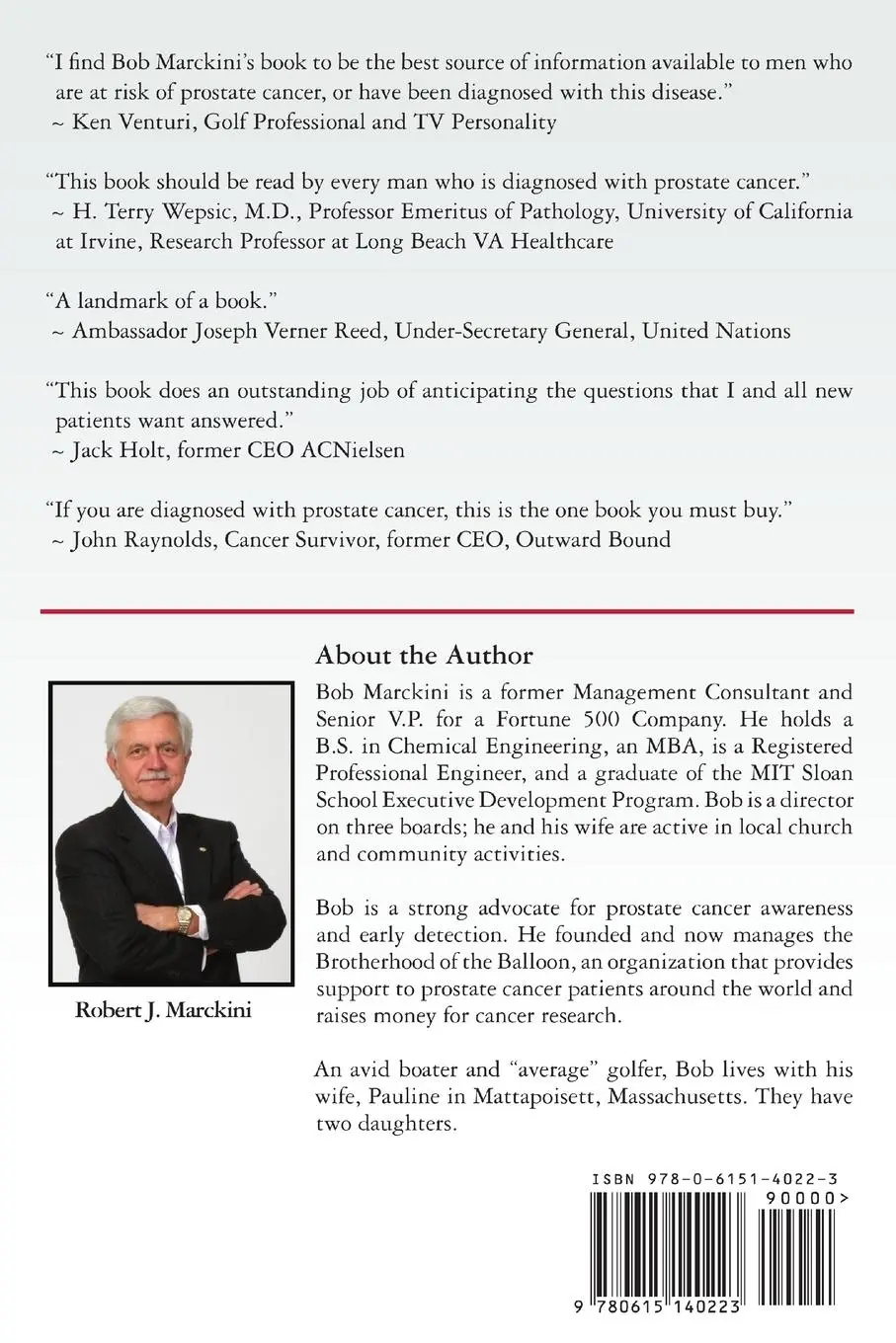 Rückseite: 9780615140223 | You Can Beat Prostate Cancer | Robert J. Marckini | Taschenbuch | 2007