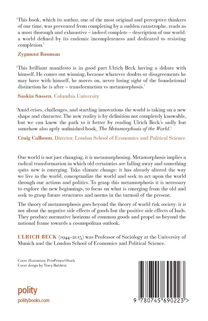 Rückseite: 9780745690223 | The Metamorphosis of the World | Ulrich Beck | Taschenbuch | Englisch