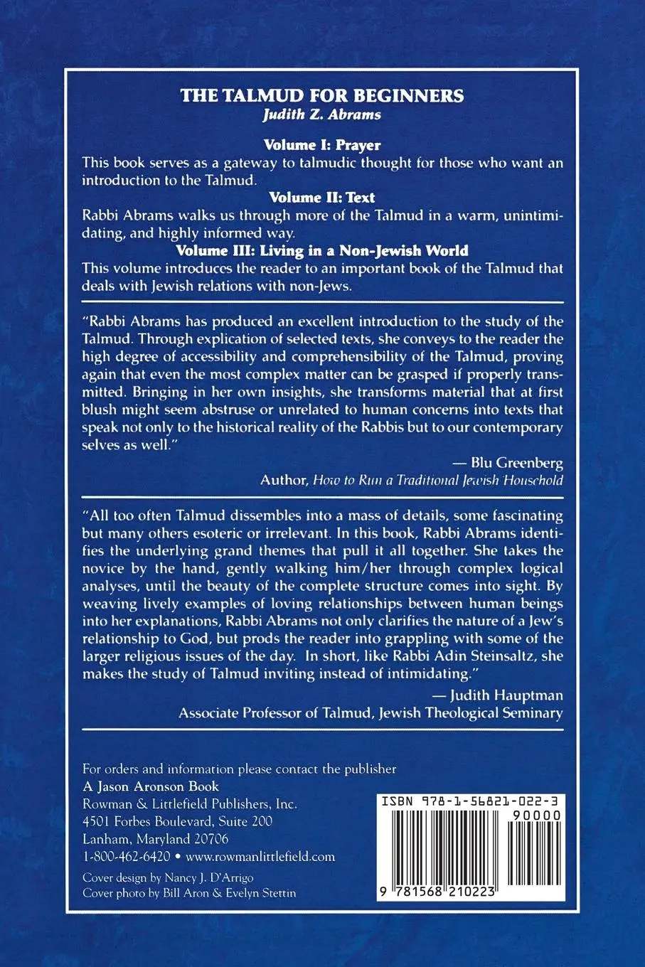 Rückseite: 9781568210223 | The Talmud for Beginners | Prayer | Judith Z. Abrams | Taschenbuch