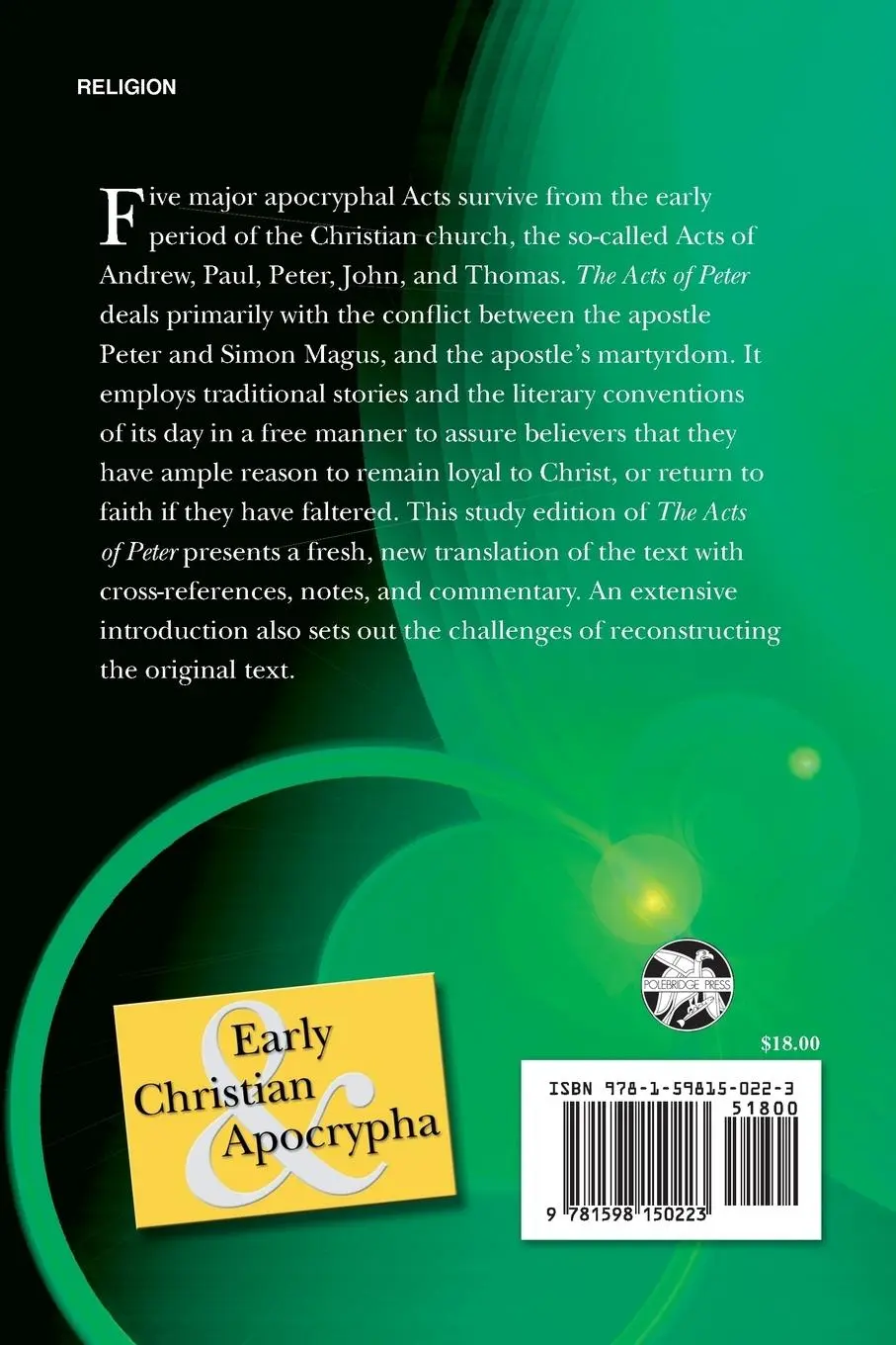 Rückseite: 9781598150223 | The Acts of Peter | Robert F. Stoops | Taschenbuch | Englisch | 2012