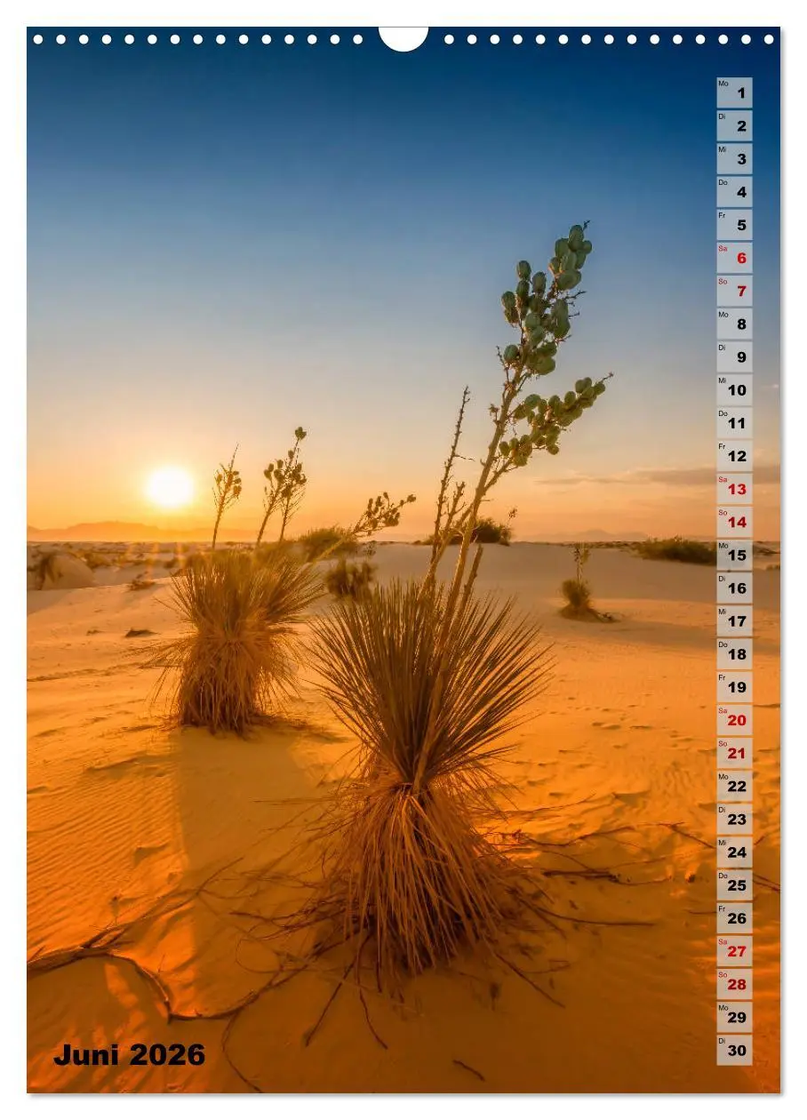 Bild: 9783516390223 | WHITE SANDS NATIONAL MONUMENT Wüstenimpressionen (Wandkalender 2026...