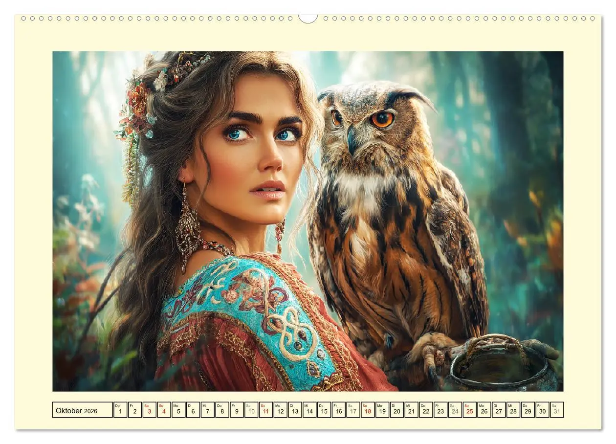 Bild: 9783516460223 | Waldgeflüster. Die mystischen Frauen der alten Pfade (Wandkalender...