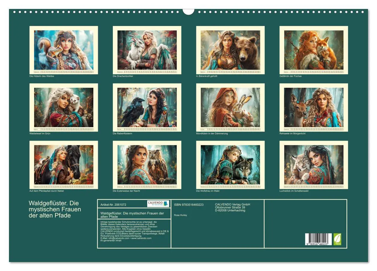 Bild: 9783516460223 | Waldgeflüster. Die mystischen Frauen der alten Pfade (Wandkalender...