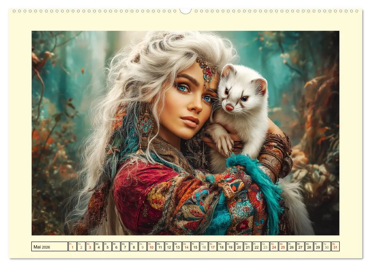 Bild: 9783516460223 | Waldgeflüster. Die mystischen Frauen der alten Pfade (Wandkalender...