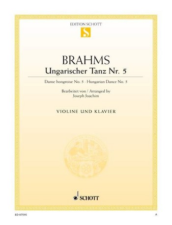 Cover: 9790001090223 | Ungarischer Tanz Nr. 5 | Johannes Brahms | Buch | 8 S. | Deutsch