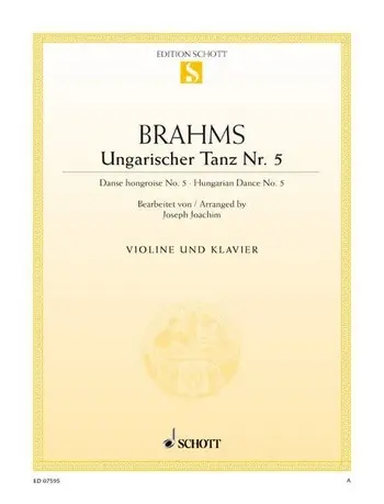 Cover: 9790001090223 | Ungarische Tanz 5 | Johannes Brahms | Buch | Deutsch | 1985