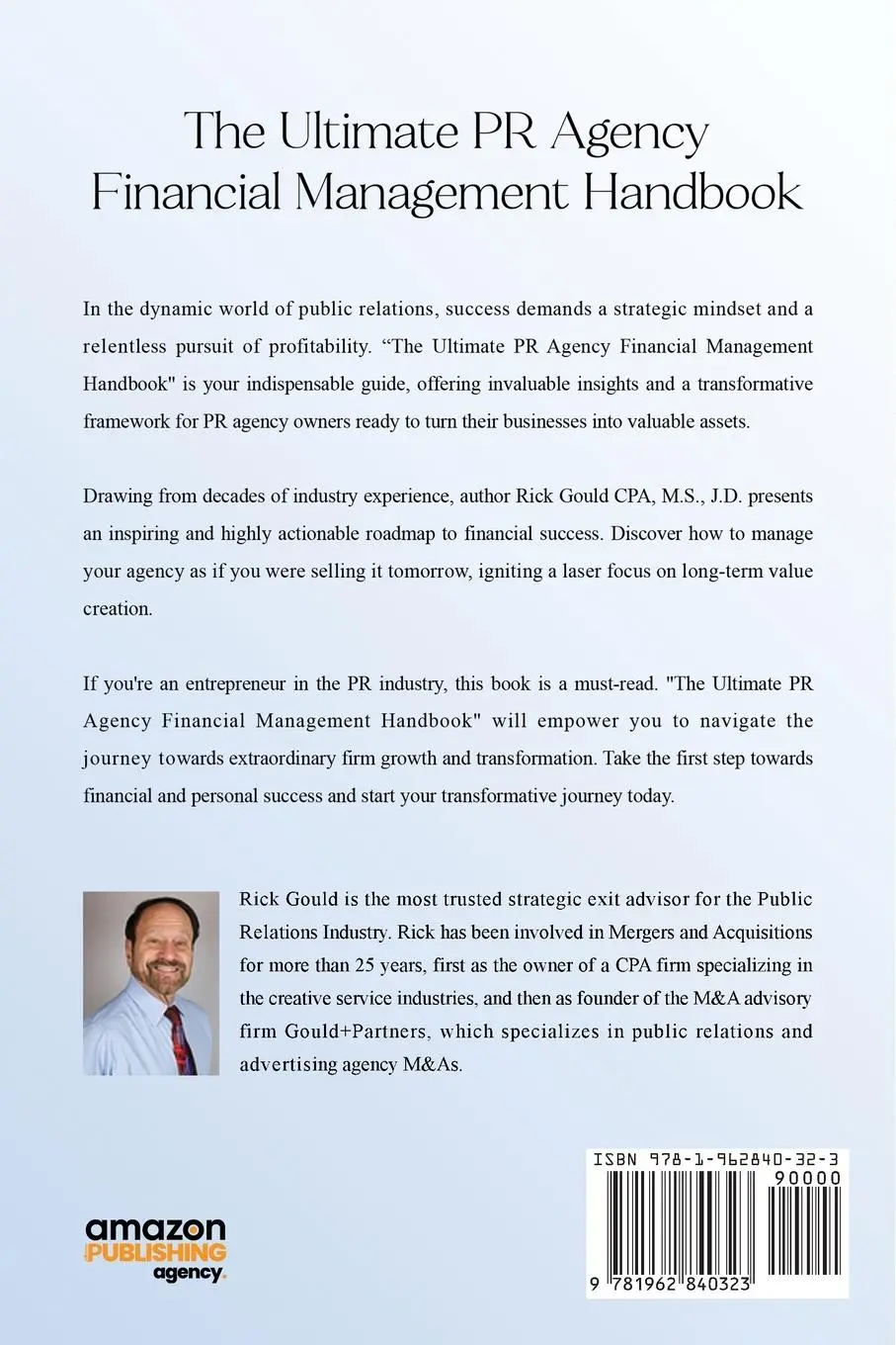 Rückseite: 9781962840323 | The Ultimate PR Agency Financial Management Handbook | S. | Buch | APA