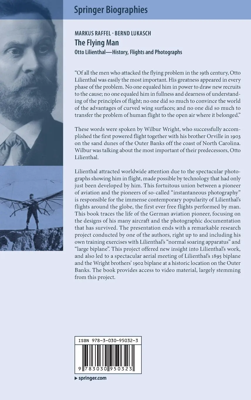 Rückseite: 9783030950323 | The Flying Man | Otto Lilienthal-History, Flights and Photographs
