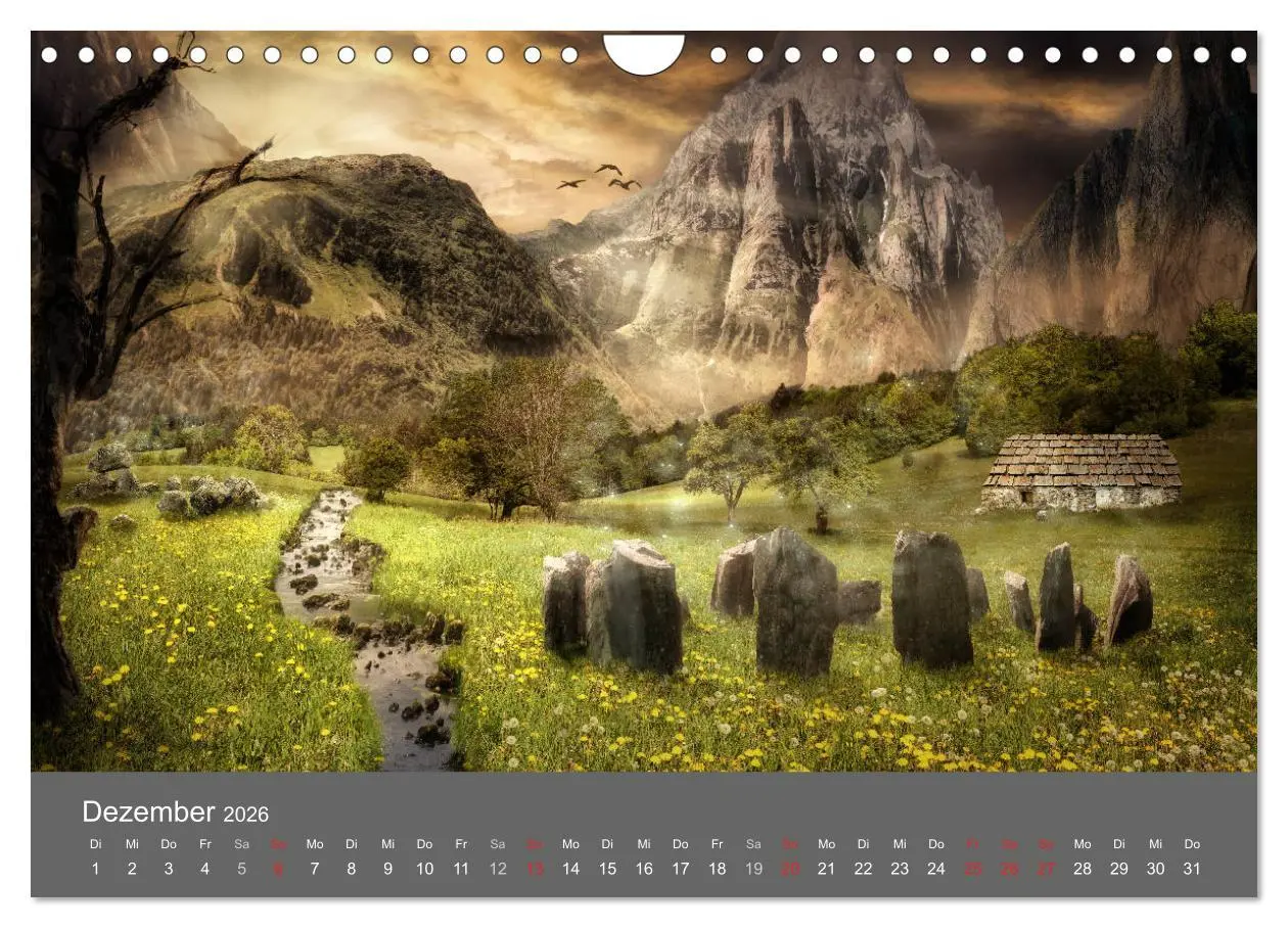 Bild: 9783516070323 | Zwielicht - Fantasylandschaften (Wandkalender 2026 DIN A4 quer),...