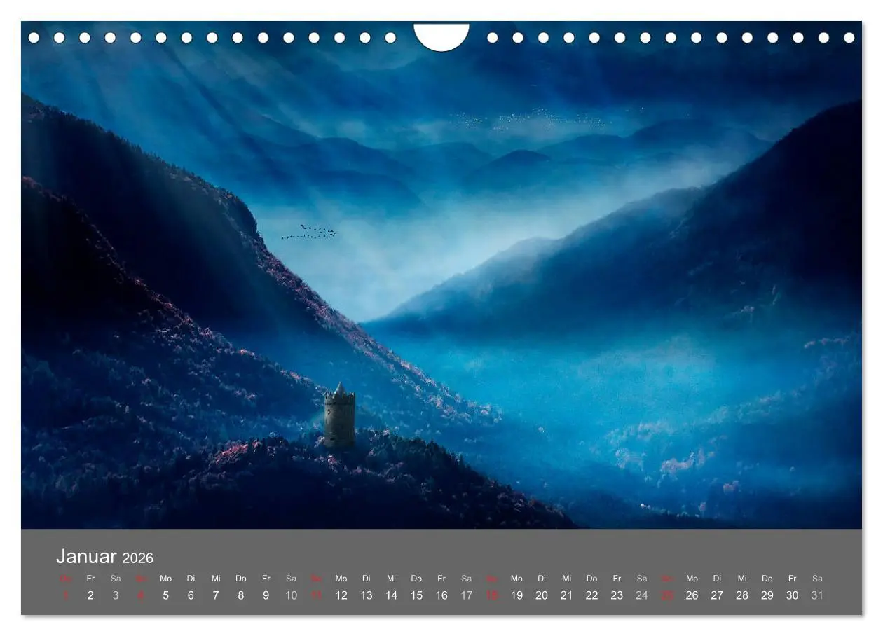 Bild: 9783516070323 | Zwielicht - Fantasylandschaften (Wandkalender 2026 DIN A4 quer),...