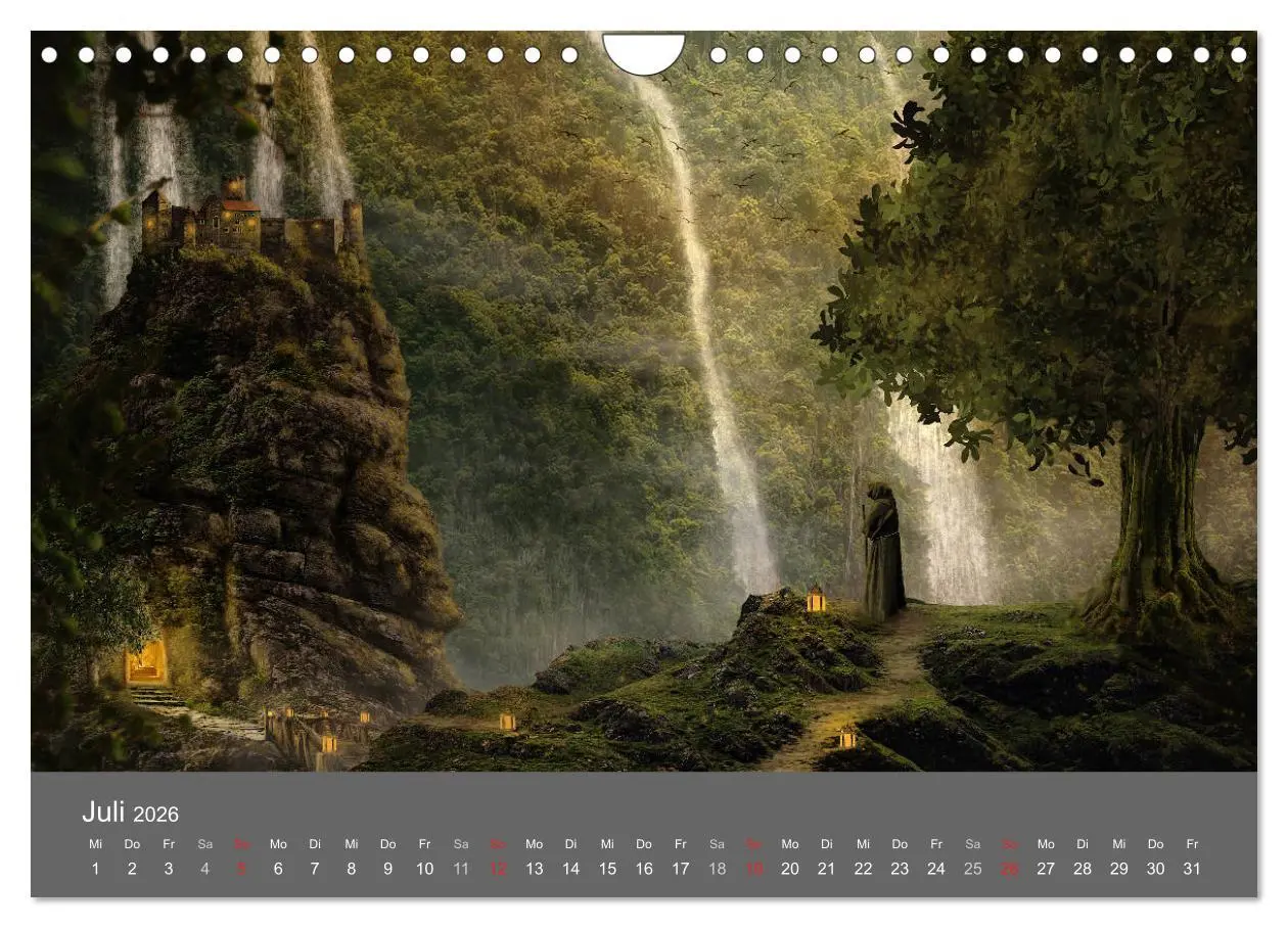 Bild: 9783516070323 | Zwielicht - Fantasylandschaften (Wandkalender 2026 DIN A4 quer),...
