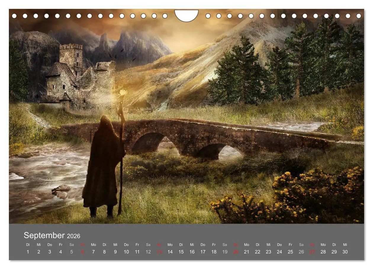 Bild: 9783516070323 | Zwielicht - Fantasylandschaften (Wandkalender 2026 DIN A4 quer),...