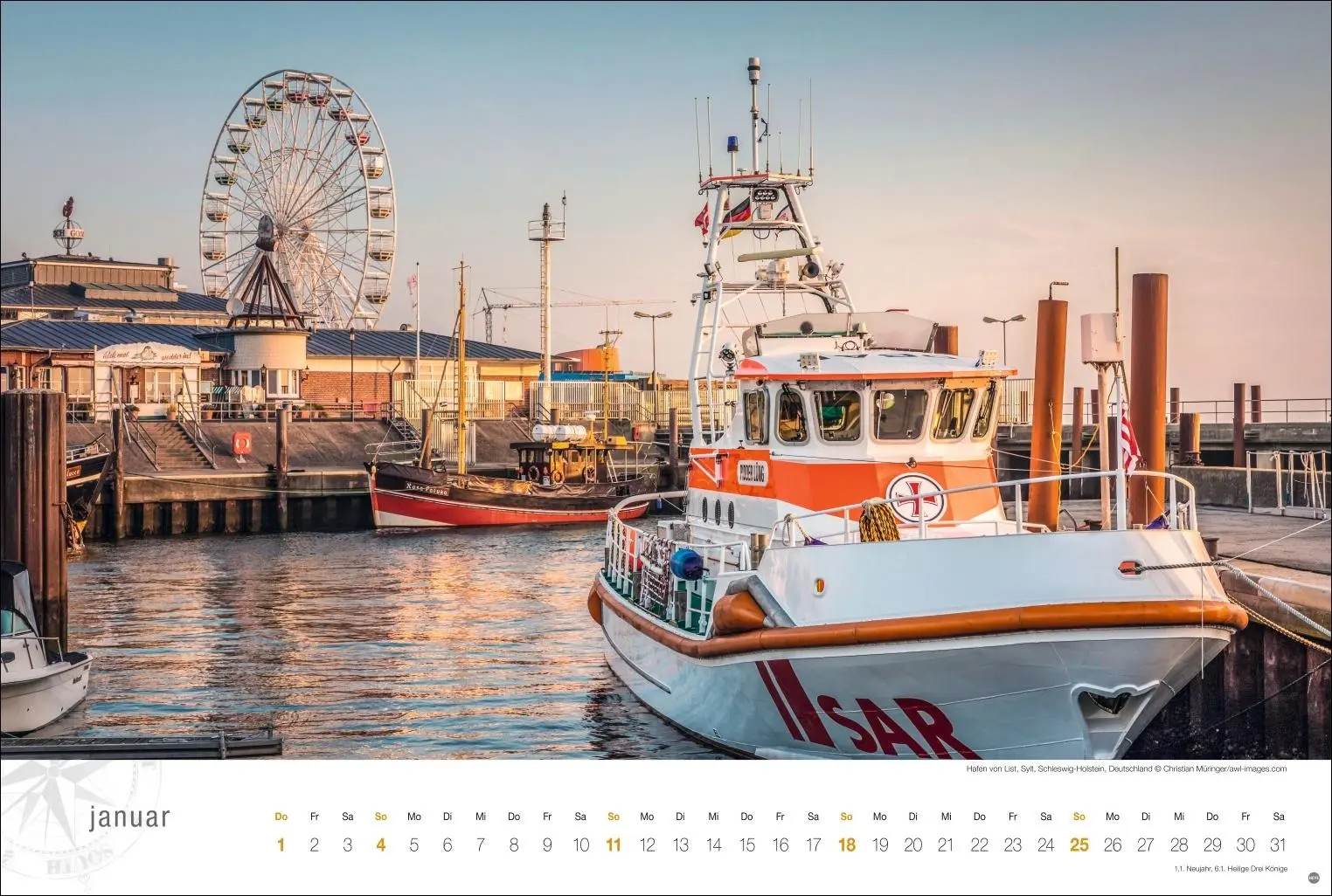 Bild: 9783756410323 | Nordsee Globetrotter Kalender 2026 - Von frischem Wind und weiten...