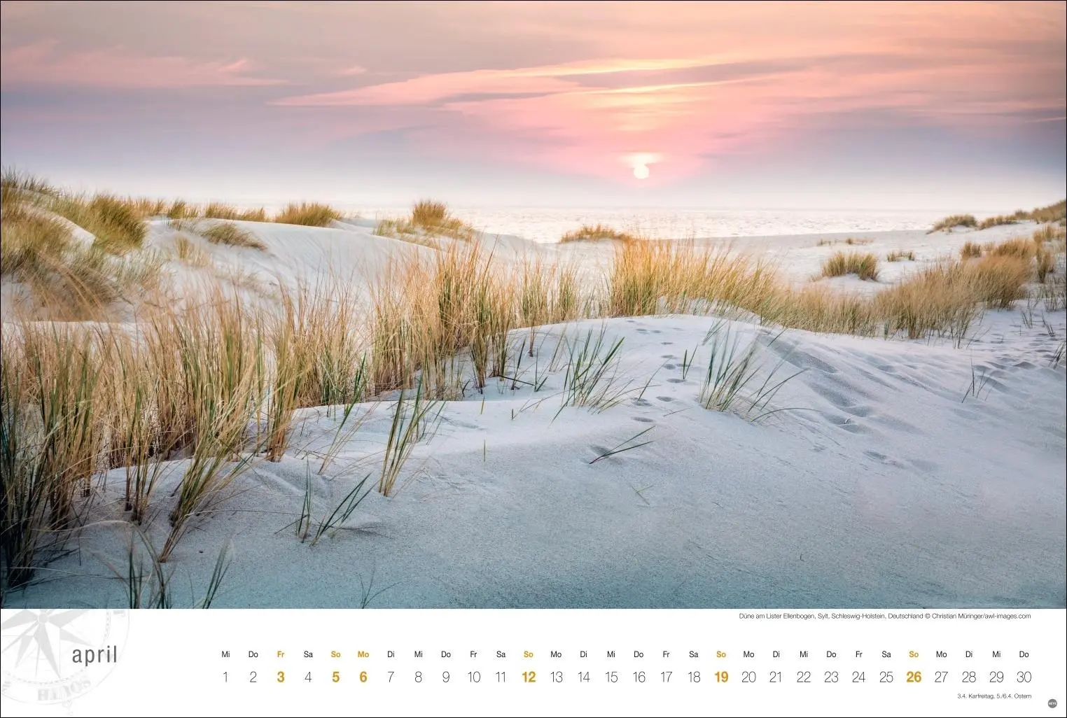 Bild: 9783756410323 | Nordsee Globetrotter Kalender 2026 - Von frischem Wind und weiten...