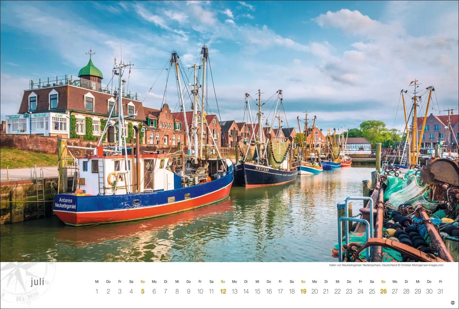 Bild: 9783756410323 | Nordsee Globetrotter Kalender 2026 - Von frischem Wind und weiten...
