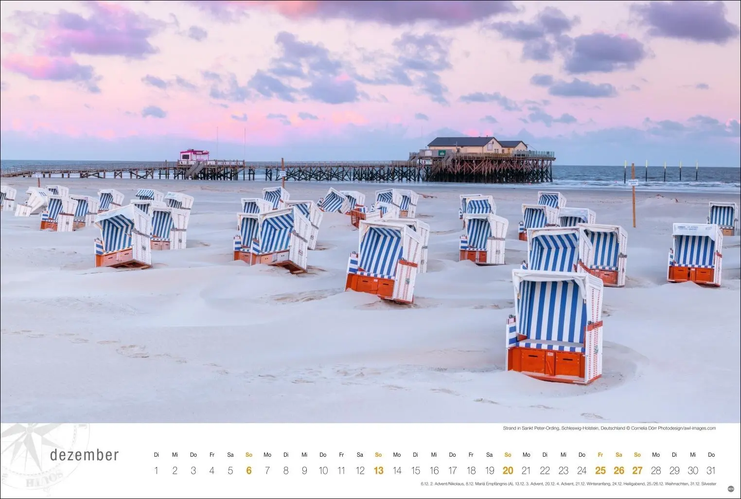 Bild: 9783756410323 | Nordsee Globetrotter Kalender 2026 - Von frischem Wind und weiten...