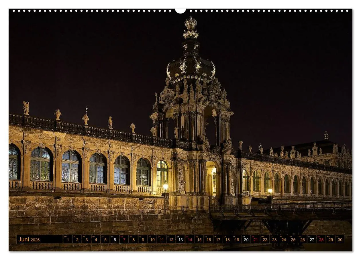 Bild: 9783516130423 | Eine Nacht in Dresden (hochwertiger Premium Wandkalender 2026 DIN...