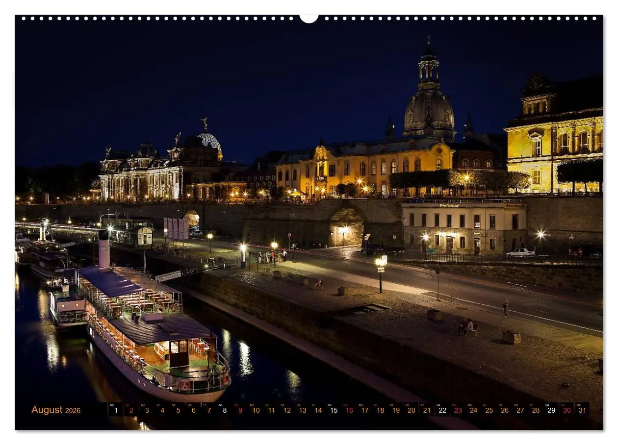 Bild: 9783516130423 | Eine Nacht in Dresden (hochwertiger Premium Wandkalender 2026 DIN...