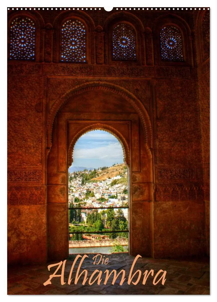 Cover: 9783516440423 | Die Alhambra (Wandkalender 2026 DIN A2 hoch), CALVENDO Monatskalender