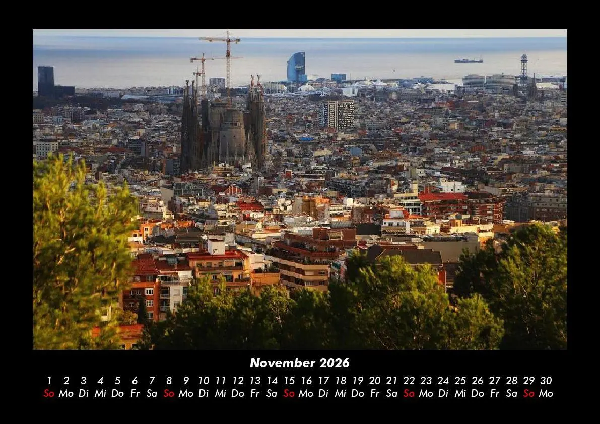 Bild: 9783695400423 | Barcelona 2026 Fotokalender DIN A3 | Tobias Becker | Kalender | 2026